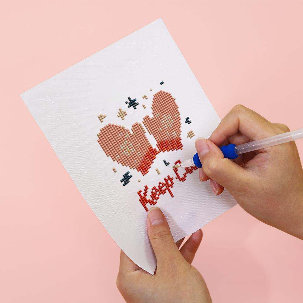 Stay Warm Cozy Mittens mini diamond painting – image 6