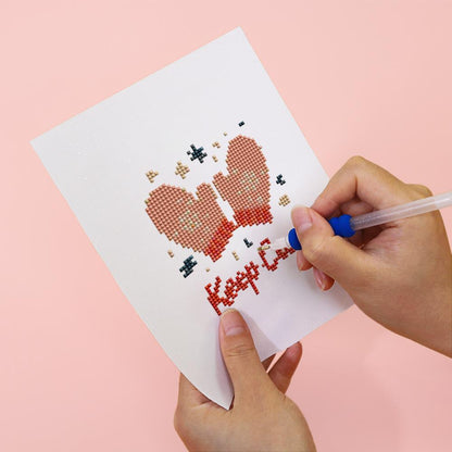 Stay Warm Cozy Mittens mini diamond painting – image 6