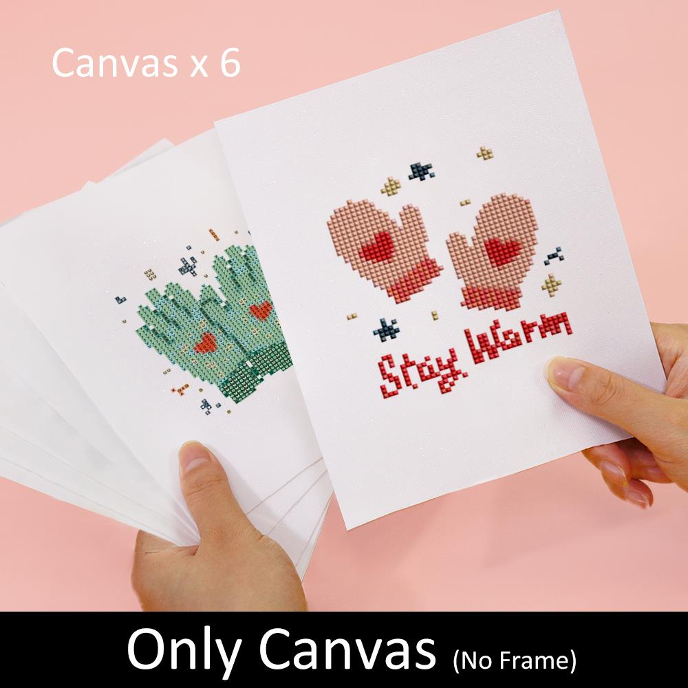 Stay Warm Cozy Mittens mini diamond painting – image 7