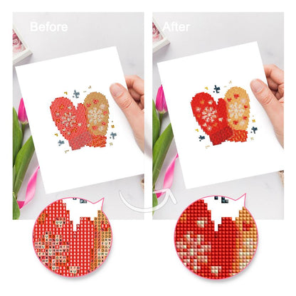 Stay Warm Cozy Mittens mini diamond painting – image 9