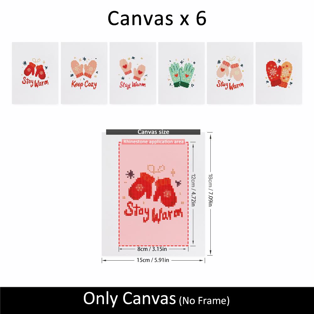 Stay Warm Cozy Mittens mini diamond painting – image 10