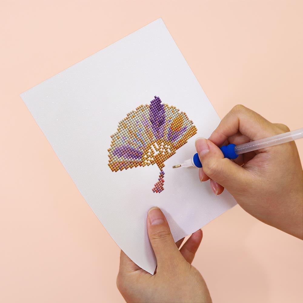 Fairy Cottage and Lilac Harp mini diamond painting – image 6