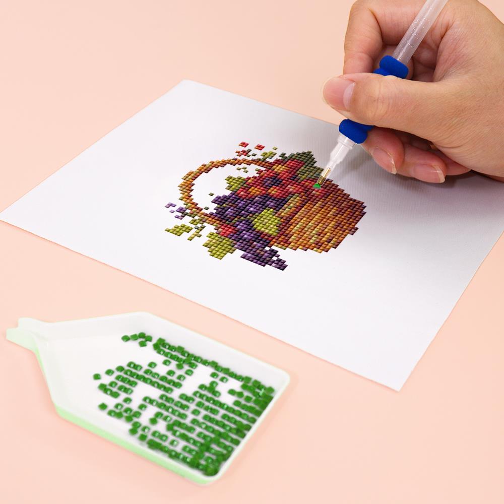 Fairy Cottage and Lilac Harp mini diamond painting – image 8