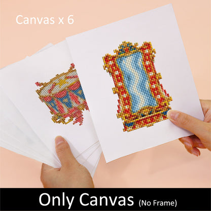 Carousel Horse and Bumper Car (Mini Diamond Painting)