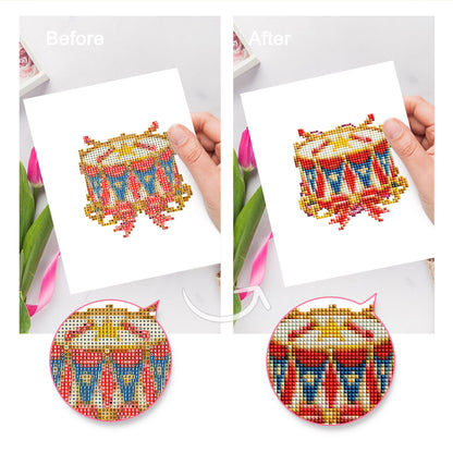 Carousel Horse and Bumper Car (Mini Diamond Painting)