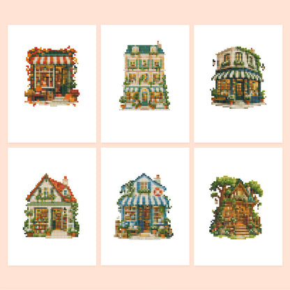 Little Shopfronts and Cottages (Mini Diamond Painting)