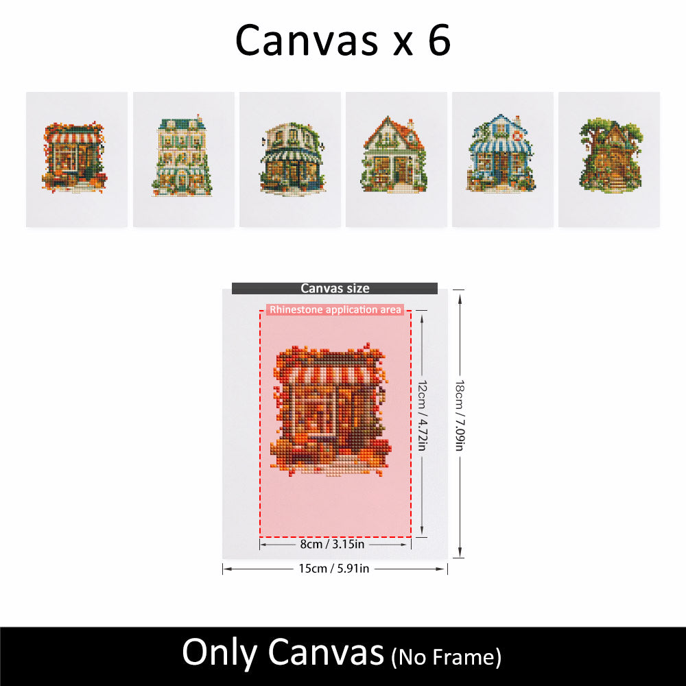 Little Shopfronts and Cottages (Mini Diamond Painting)