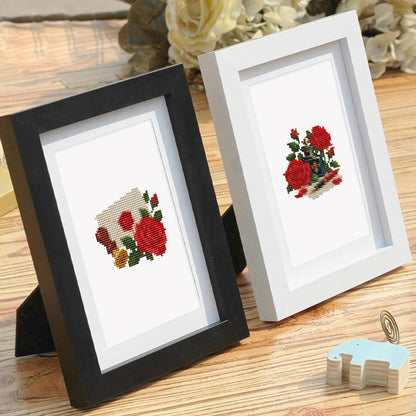 Rose Mailbox and Wax-Sealed Notes (Mini Diamond Painting)