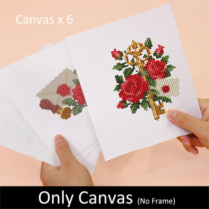 Rose Mailbox and Wax-Sealed Notes (Mini Diamond Painting)