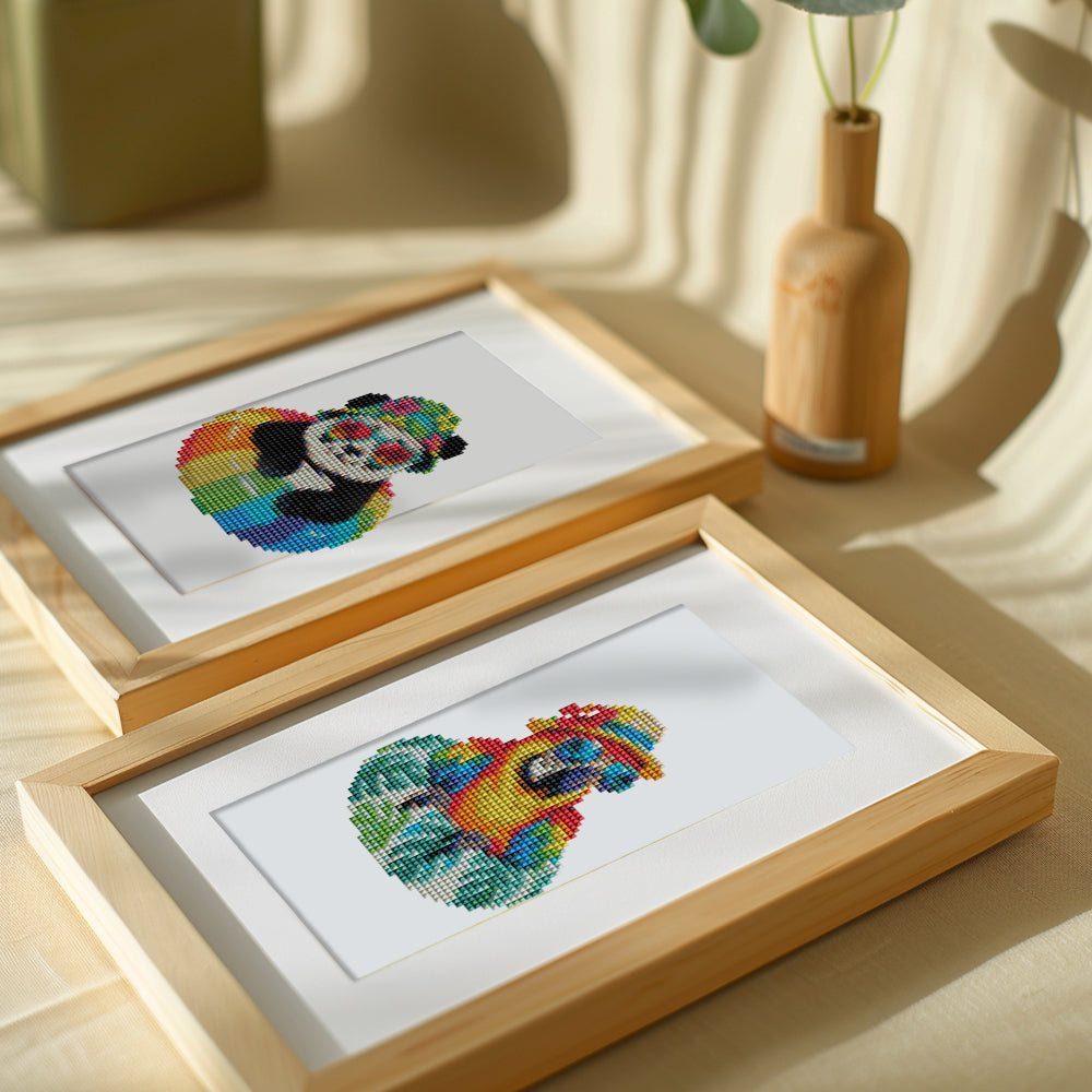 Pool Float Party Animals (Mini Diamond Painting)