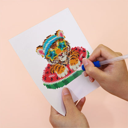 Pool Float Party Animals (Mini Diamond Painting)