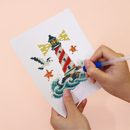 Mermaid Tail and Coral Treasures (Mini Diamond Painting)