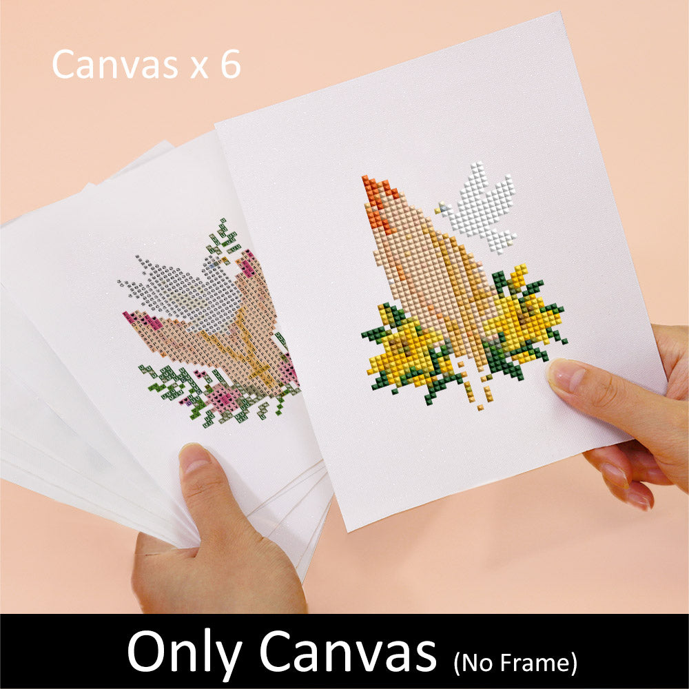 Praying Hands and Blossoms (Mini Diamond Painting)