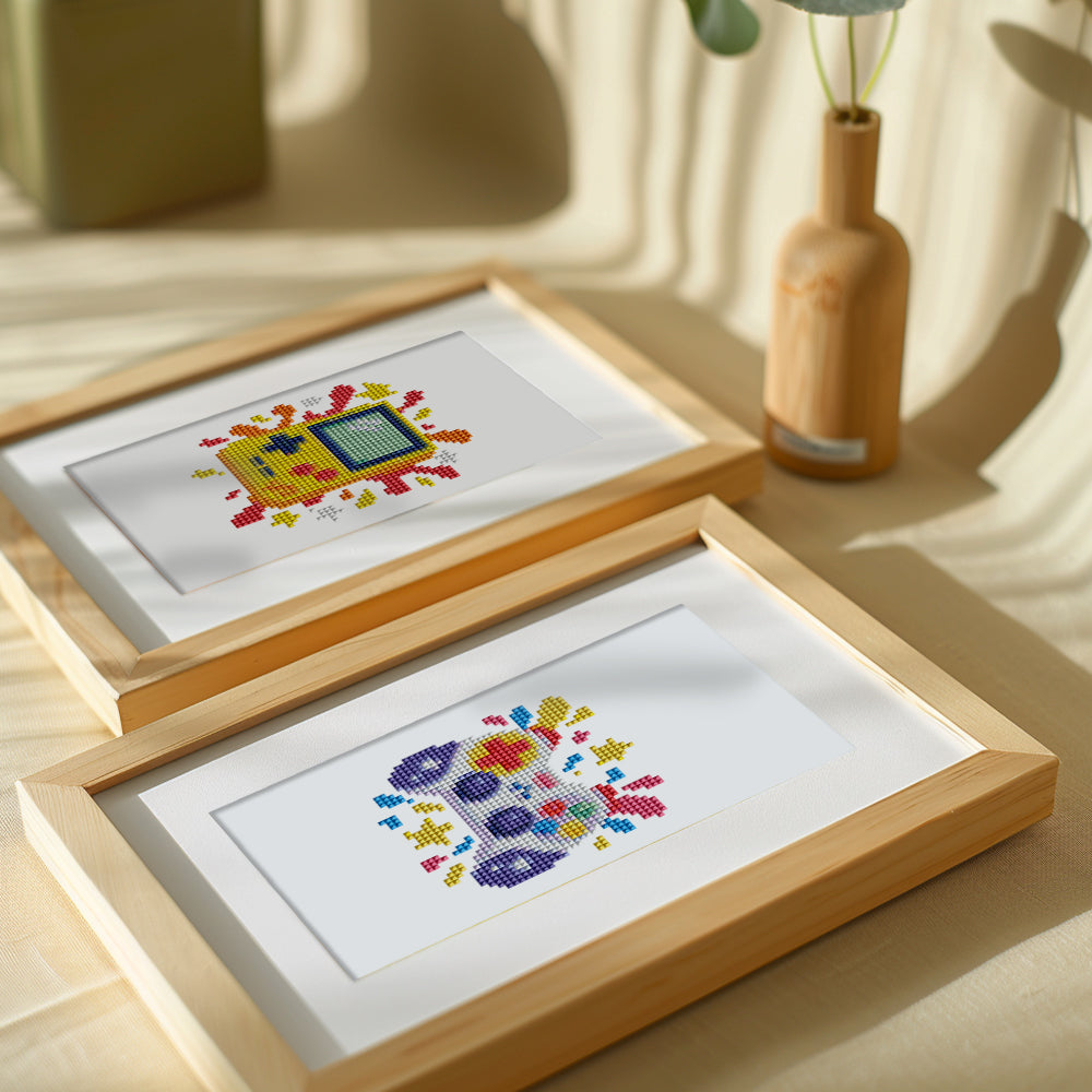 Retro Handhelds and Arcade Fun (Mini Diamond Painting)