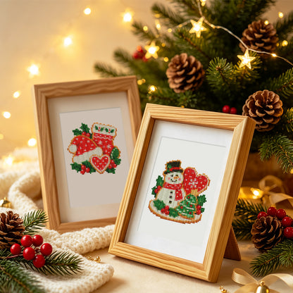 Iced Christmas Cookie Platters (Mini Diamond Painting)