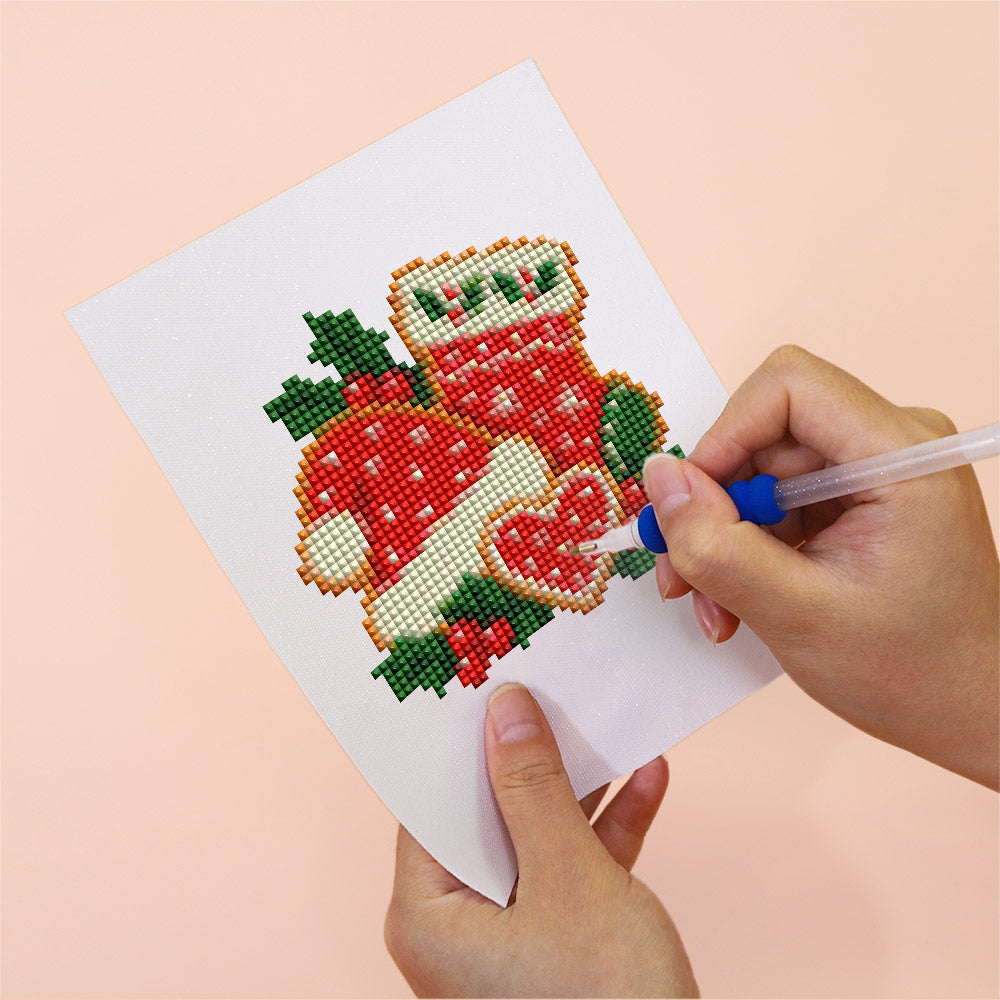 Iced Christmas Cookie Platters (Mini Diamond Painting)