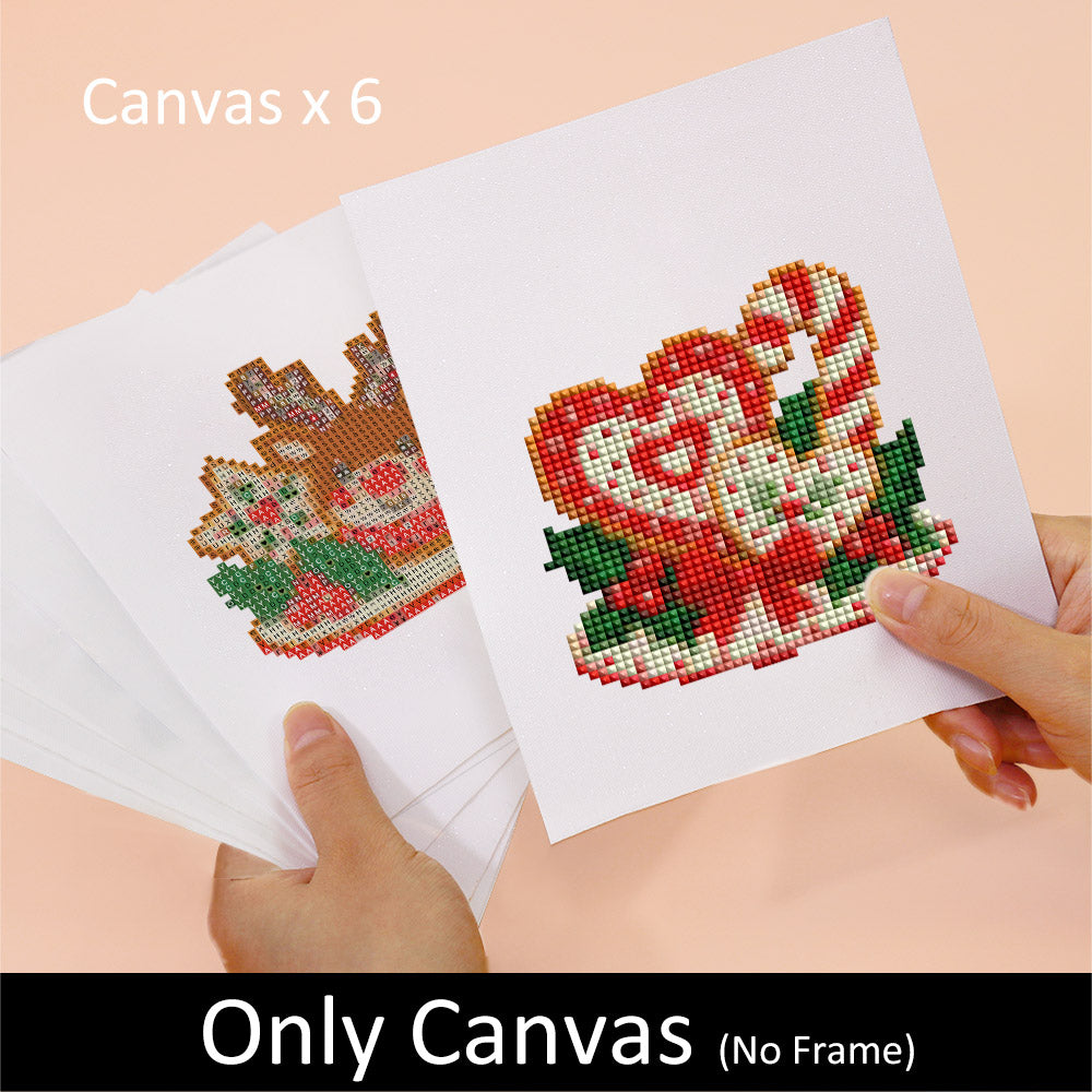 Iced Christmas Cookie Platters (Mini Diamond Painting)