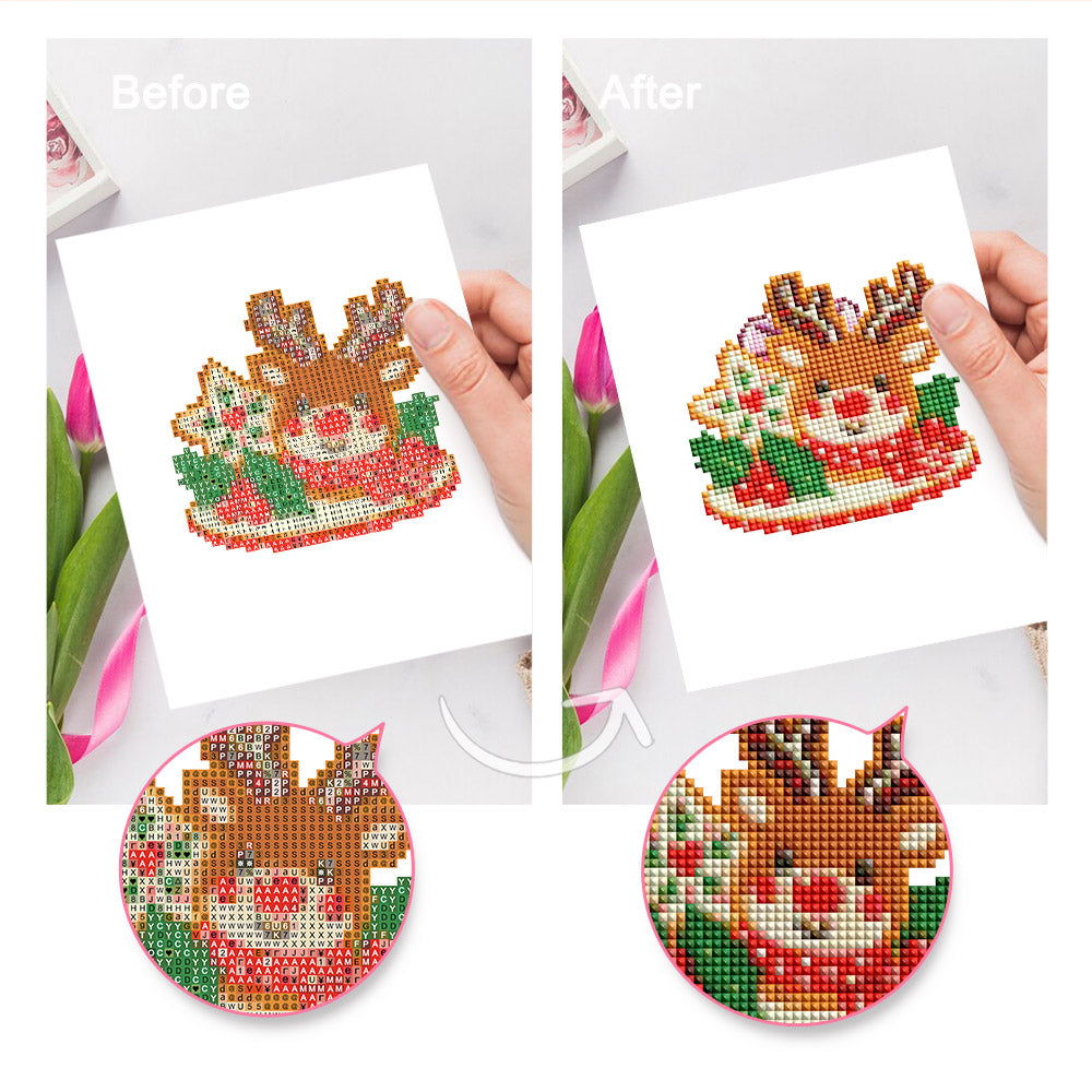 Iced Christmas Cookie Platters (Mini Diamond Painting)