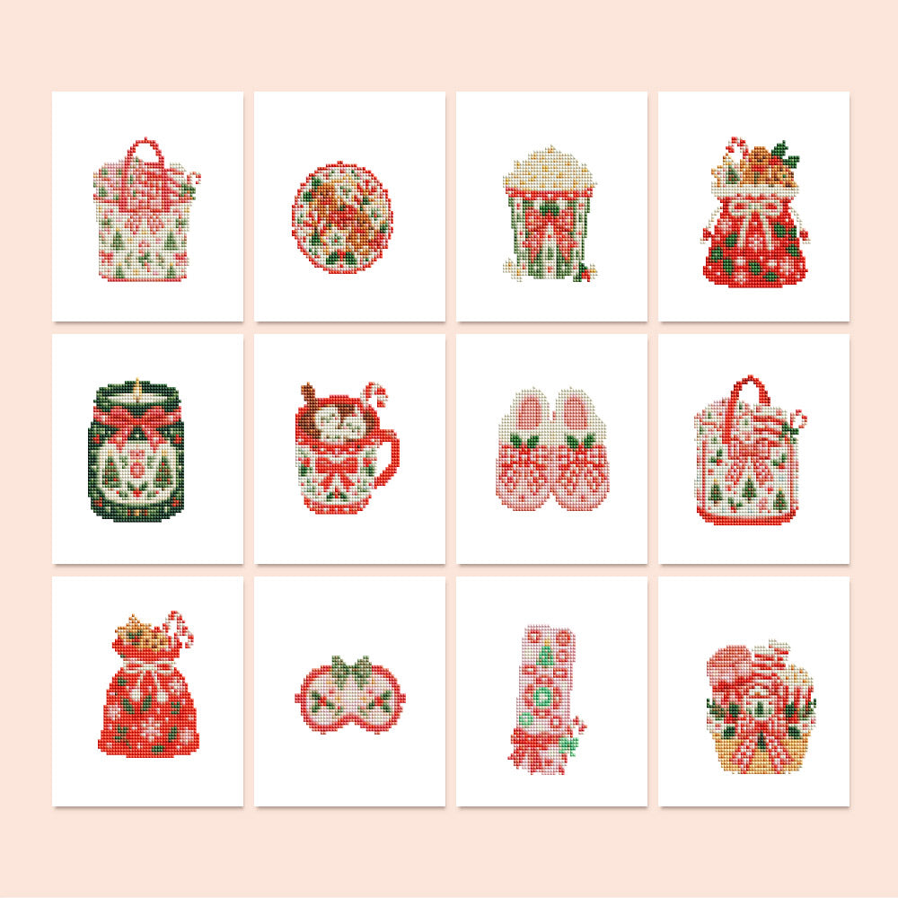 Cozy Slippers and Cocoa Mug Gifts (Mini Diamond Painting)