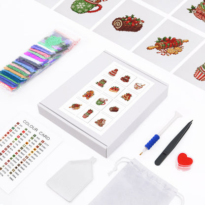 Yule Log and Gingerbread Bakes (Mini Diamond Painting)