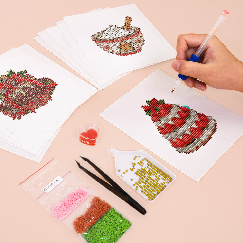 Yule Log and Gingerbread Bakes (Mini Diamond Painting)