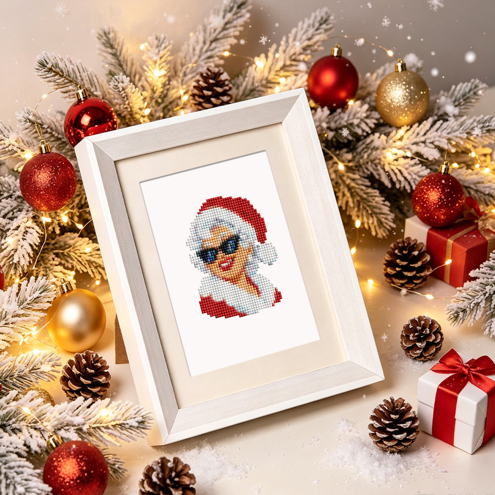 Sunglasses Santa and Cool Crew (Mini Diamond Painting)