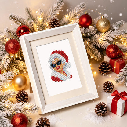 Sunglasses Santa and Cool Crew (Mini Diamond Painting)