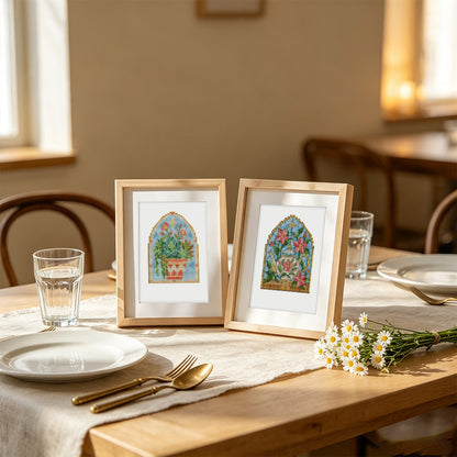 Arched Stained Glass Gardens (Mini Diamond Painting)