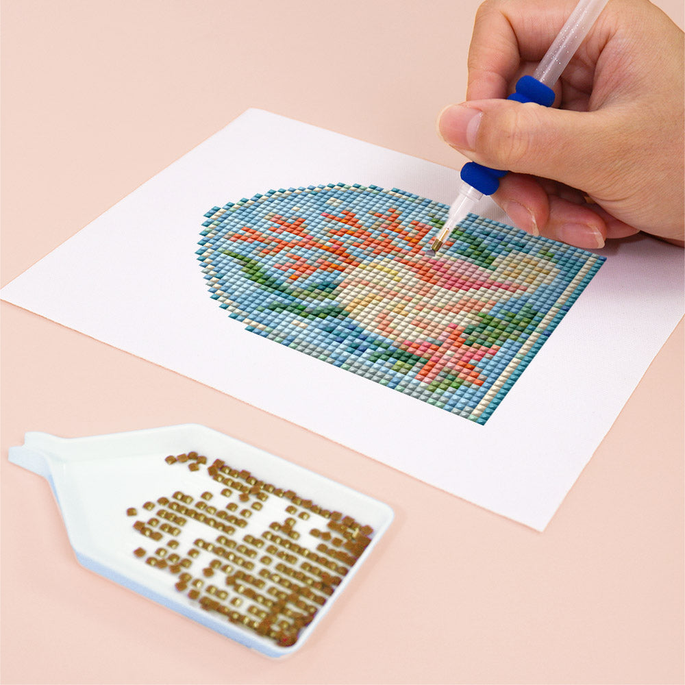 Arched Stained Glass Gardens (Mini Diamond Painting)