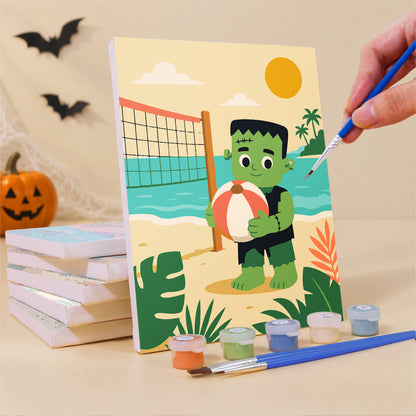 Monster Beach Vacation mini paint by numbers – image 3