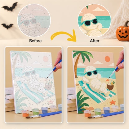 Monster Beach Vacation mini paint by numbers – image 10