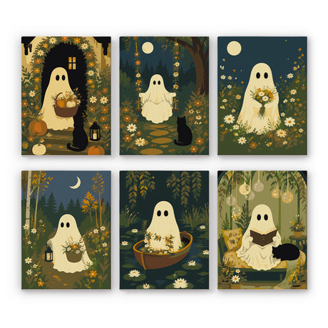 Moonlit Garden Ghosts mini paint by numbers – image 7