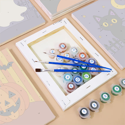Classic Halloween Icons mini paint by numbers – image 2