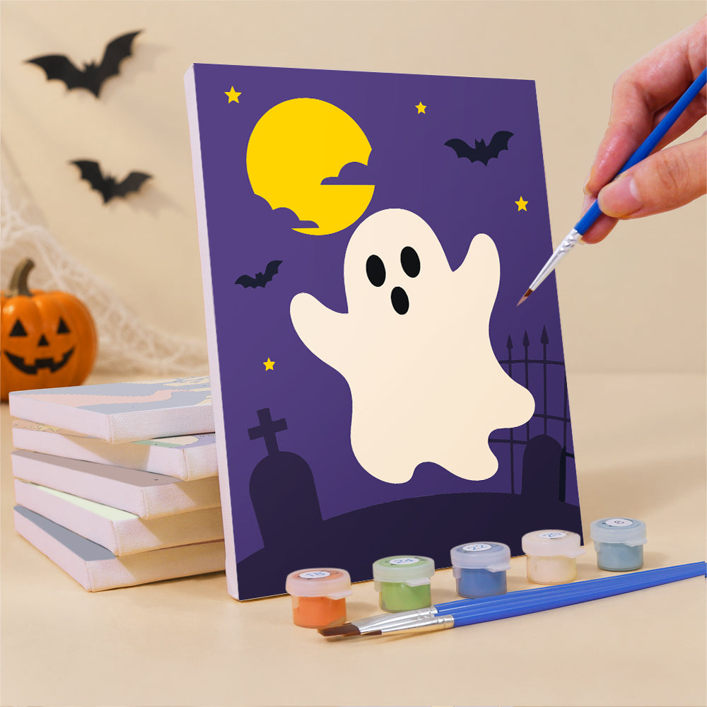 Classic Halloween Icons mini paint by numbers – image 3