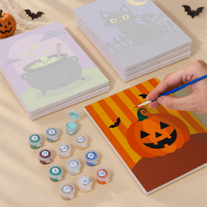 Classic Halloween Icons mini paint by numbers – image 4