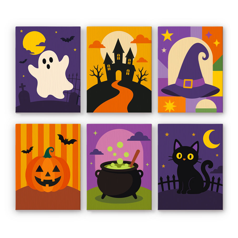 Classic Halloween Icons mini paint by numbers – image 7
