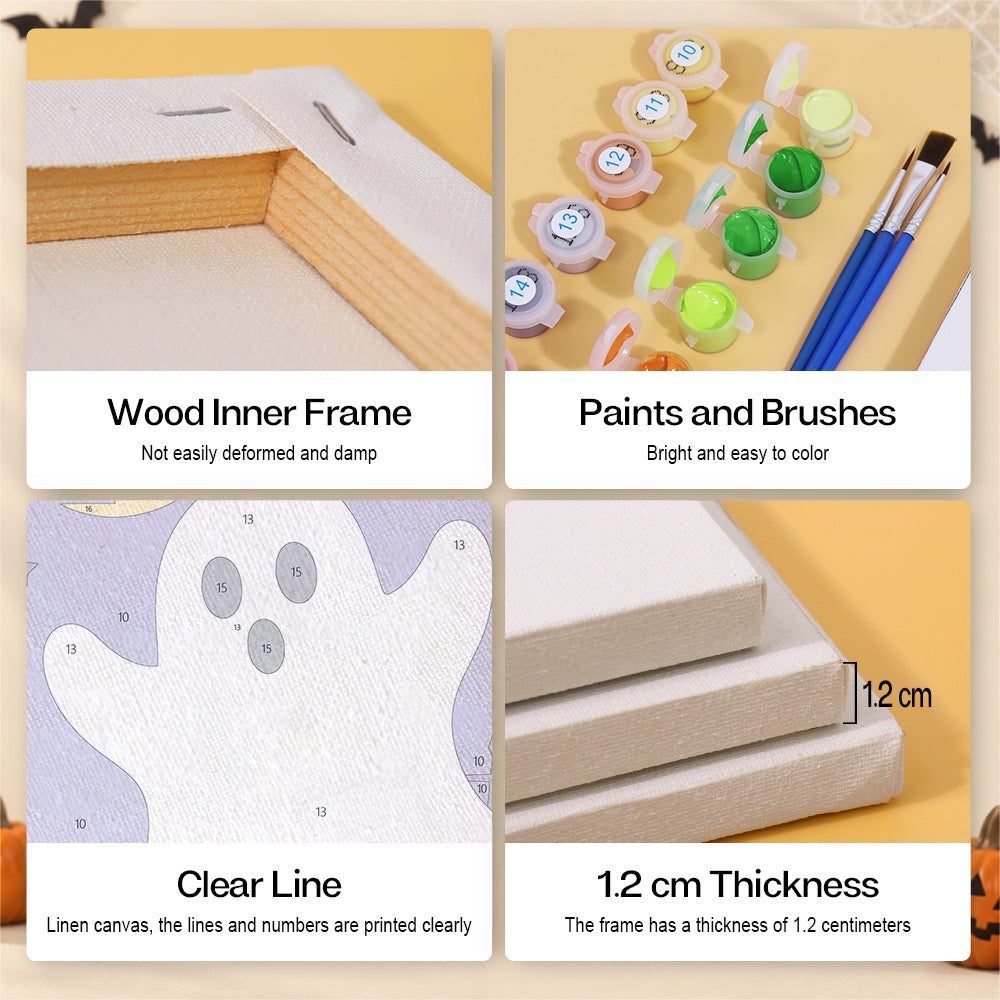 Classic Halloween Icons mini paint by numbers – image 9