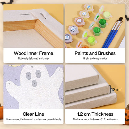 Classic Halloween Icons mini paint by numbers – image 9