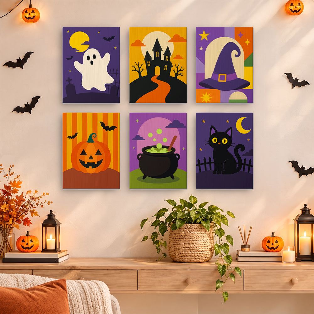 Classic Halloween Icons mini paint by numbers – image 14