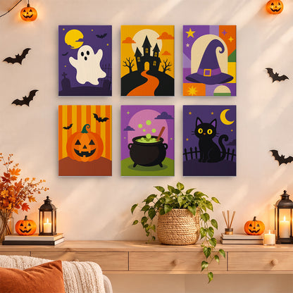 Classic Halloween Icons mini paint by numbers – image 14