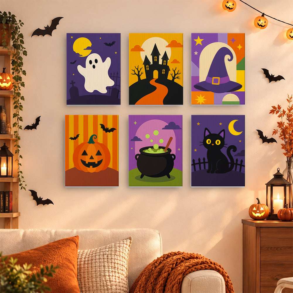 Classic Halloween Icons mini paint by numbers – image 15