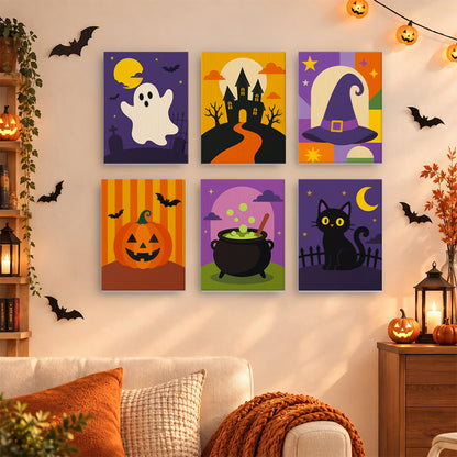 Classic Halloween Icons mini paint by numbers – image 15