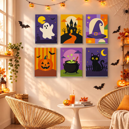 Classic Halloween Icons mini paint by numbers – image 16
