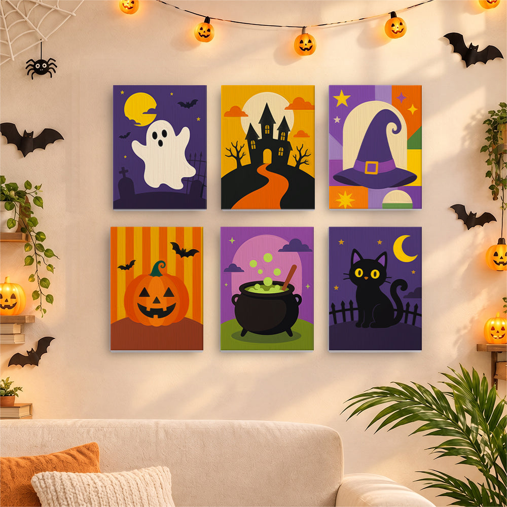 Classic Halloween Icons mini paint by numbers – image 17