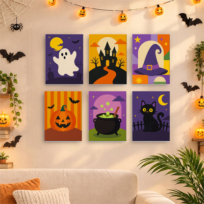 Classic Halloween Icons mini paint by numbers – image 17