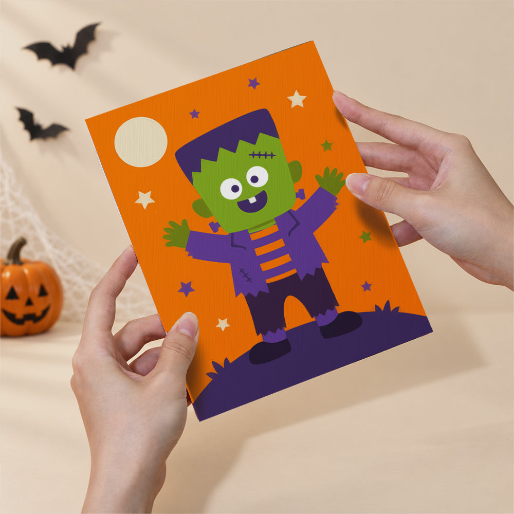 Cute Halloween Characters mini paint by numbers – image 6
