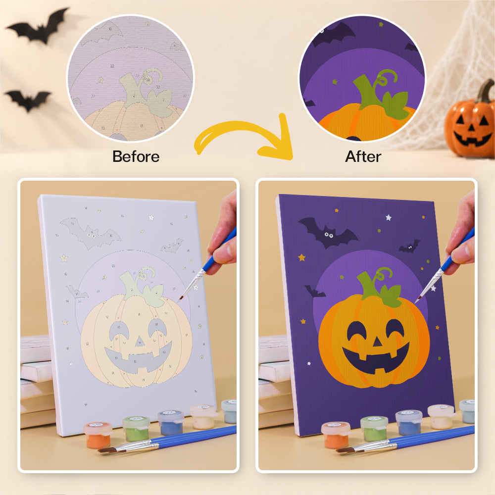 Cute Halloween Characters mini paint by numbers – image 10