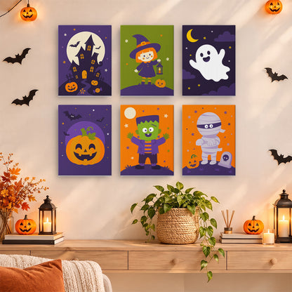 Cute Halloween Characters mini paint by numbers – image 14