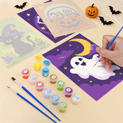 Dancing Skeleton and Owl Night mini paint by numbers – image 12