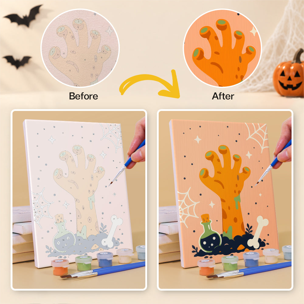 Spooky Witchcraft Icons mini paint by numbers – image 10